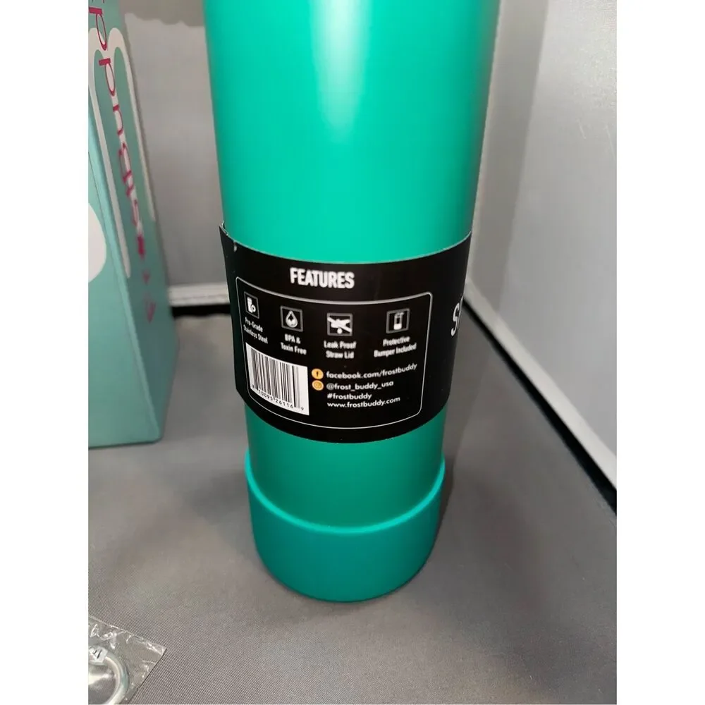 NIB Frost Buddy 24oz Sports Buddy water bottle- Smile